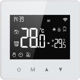 Slimme thermostaat voor cv | Wifi touchscreen | 2-draads | Opbouwmontage | Tuya Smart Life | Wit — thumbnail 5