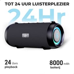 AG230 Bluetooth Speaker - Draadloos - Muziek box - 40 watt - Speakers – Draadloos – werkt op bluetooth - Spat Waterdicht - LED verlichting - Zwart — thumbnail 2