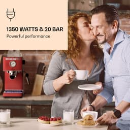 Pausa Espresso Maker 1350 Watt 20 Bar Druk Waterreservoir: 1,4 Liter Roestvrij Staal — thumbnail 3
