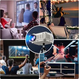 Ervaar de Magie van Thuisbioscoop met Onze Mini LED Beamer - 4K Ondersteuning en Verbluffende Beeldkwaliteit! — thumbnail 4