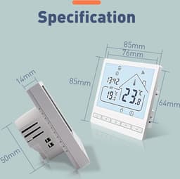 ShopGlobe - Slimme Thermostaat - Thermostaat voor CV - Touchscreen - WiFi - Voor Mobiel — thumbnail 2