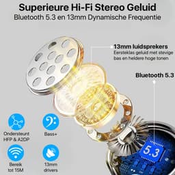 Draadloze Oordopjes - Geschikt voor iOS en Android - Bluetooth - EarBuds - Lange Batterijduur - Comfortabel Draagcomfort - Geweldige Geluidskwaliteit - Origineel Phreeze — thumbnail 5