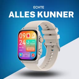 Cinturio Commander Smartwatch - Zilver/Wit - Omoled Scherm - Voor heren en voor dames — thumbnail 3