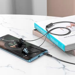 Hoco M110 Bedrade In-Ear Oordopjes 3.5mm Jack Headset Zilver — thumbnail 4