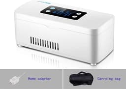 Insuline Koelkast - Mini Koelkast - Wit - Medicijnen Koelkast - Inclusief Reistas - Geschikt voor Onderweg en Reizen - Koeltas voor Insuline - 10200mAh - Diabetes Koelkast - Medische Koelkast - Wit — thumbnail 3