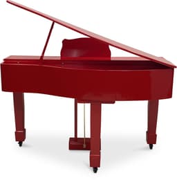 Bolan GP-1 digitale vleugel rood hoogglans - babyvleugel - elektrische piano 88 toetsen - gewogen toetsen - bluetooth verbinden met mp3 en midi — thumbnail 5