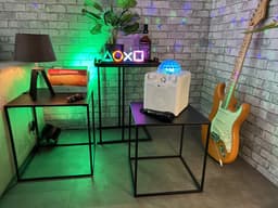 N-GEAR Disco Block 410 - Bluetooth Speaker - Karaoke Set - Party Box met 2 Microfoons - Wit — thumbnail 2