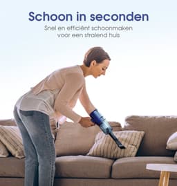 Kruimeldief - Mini kruimeldief - Kruimeldieven - Kruimelzuiger - Handstofzuiger - Incl. oplaadstation - Nat en droog vuil - Incl. 5 opzetstukken - Air duster - Autostofzuiger - Draadloze stofzuiger - 8000PA - Hepa filter – Blauw — thumbnail 3