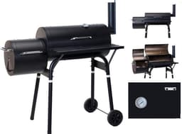Vaggan Smoker Houtskoolbarbecue - zwart — thumbnail 2