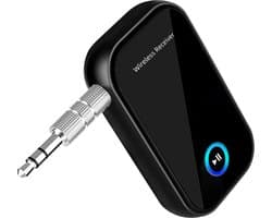 DirectGoods® Bluetooth Receiver - 3.5MM AUX - Bluetooth Ontvanger - Handsfree Bellen - Bluetooth Audio Receiver - Bluetooth Auto via AUX - Incl. Aux Kabel