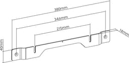 Nedis Soundbar Beugel - Muur - Geschikt voor Sonos Ray - Tot 2 kg — thumbnail 5
