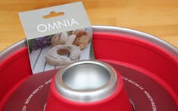 Omnia Siliconen bakvorm anti-aanbak siliconen bakvorm rood — thumbnail 3