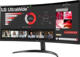 LG 34WR50QC-B - QHD Curved Ultrawide Monitor - sRGB 99% - 100hz - 34 inch — thumbnail 2
