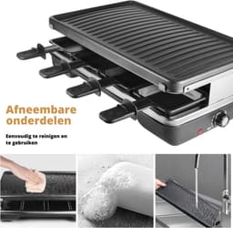 Electrische bbq - barbecue - 1200W - 2 delig — thumbnail 3