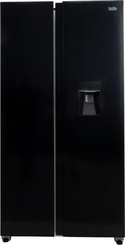 Bella BSBS-455.1WBE - Amerikaanse koelkast - 3 jaar garantie - Waterdispenser - Display - Zwart — thumbnail 1