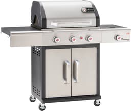 Landmann Triton MaxX PTS 3.1 Barbecue - Gas - Gietijzeren Roosters - Zilver - Gas BBQ - Gasbarbecue — thumbnail 1