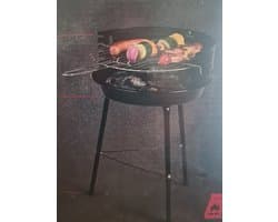 Grill Meister Houtskool barbecue - Rond - 38x32.5x54cm