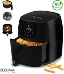 Zeegma Knapper - Heteluchtfriteuse - Airfryer 1400W - Tot 200°C in 60 seconden - 4,5L Kom — thumbnail 1