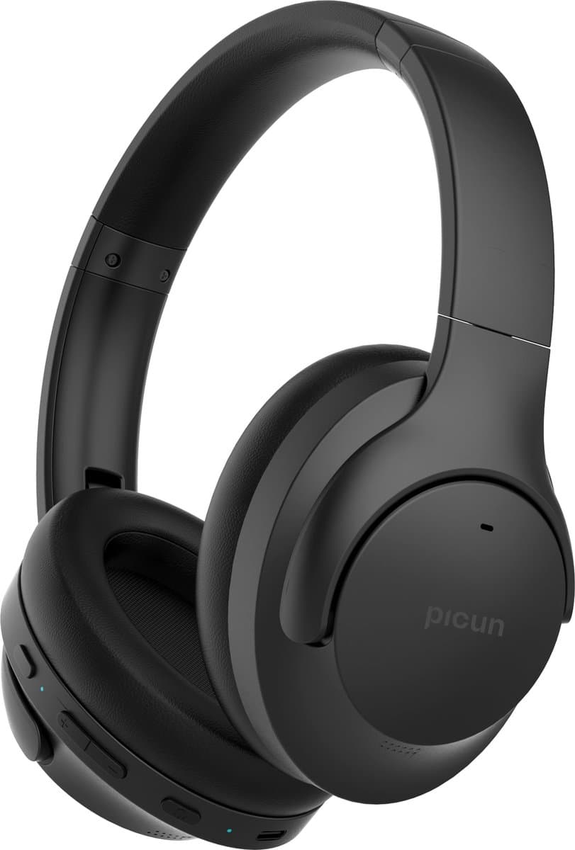 picun ANC-05L – over-ear bluetooth koptelefoon met ingebouwde micro - noise cancelling - zwart — afbeelding 1