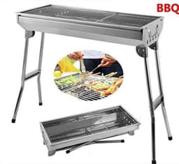 M.T.C© Barbeque-BBQ-RVS-langwerpig-shasliek-sate-camping-grill-opvouwbaar — thumbnail 3