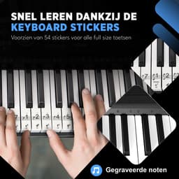 Finesse Keyboard Piano - 54 Keys - Pianostickers - Elektrische Piano - Digitale Piano - Kind - Volwassenen — thumbnail 4