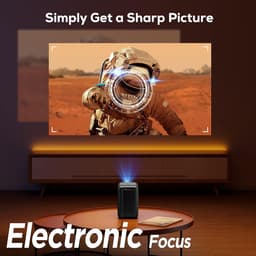 Equivera Mini Beamer - Draagbare Beamer - Beamer - Mini Beamer Projector - Projector - Mini Projector — thumbnail 3
