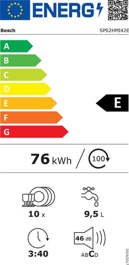Bosch SPS2HMI42E vrijstaande vaatwasser 45 cm | Besteklade — thumbnail 2