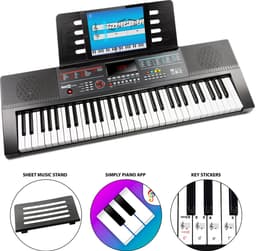 RockJam RJ740CE 61 key keyboard - LED display - 61 toetsen - 600+ ingebouwde geluiden - 50 ingebouwde nummers - lesmodus via het display — thumbnail 5