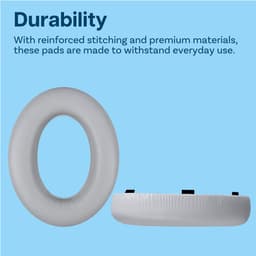 Vervangende Oorkussens voor Bose NC700 / Bose 700 Noise Cancelling Hoofdtelefoon van MMOBIEL - Memory Foam en Protein PU Koptelefoon Oorkussens - Noise Isolation Earpads – Licht Grijs — thumbnail 5