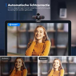 4K Ultra HD Pro Webcam met Ruisvrije Microfoon - Incl. Webcam Cover en USB Adapter - Voor Laptop en PC - Windows en Mac — thumbnail 4