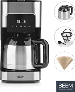 Koffiezetapparaat roestvrij staal met Fresh Aroma en instelbare koffiesterkte — thumbnail 2