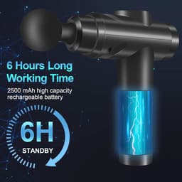 Massagepistool met 30 snelheden en LCD-touchscreen - Stil handmassageapparaat voor spieren en ontspanning — thumbnail 2