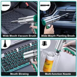 13 kPa draadloze mini-handstofzuiger - USB-oplaadbaar - draagbaar en licht - nat en droog - accu handstofzuiger auto - voor outdoor kantoorreiniging — thumbnail 4