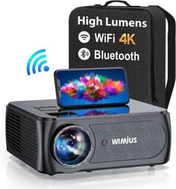 Luxe Beamer – Full HD 4K – Projector – 5G WiFi – Thuisbioscoop – Mini Beamer – 360° Flip Functie – Bluetooth 5.1 – Draadloos – 15.000 Lumen — thumbnail 1