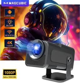 Cahaya 2026 ULTRA model - WiFi 6 mini beamer- Ultieme draagbare beamer - 390 ANSI - 4K - 1080p - Android - Apple - Bt 5.0 — thumbnail 2