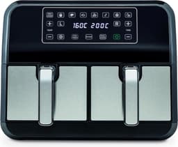 Equivera Dubbele Airfryer - Dubbele Mand - Dual Cook - Heteluchtfriteuse - Verschillende Programma's - Dual Zone - Mega — thumbnail 5