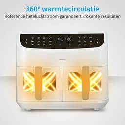 XXL Heteluchtfriteuse met Dubbele Kamer en 9 Automatische Programma's — thumbnail 3