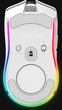 Razer Cobra Pro - Draadloze Gaming Muis - RF Wireless + Bluetooth + USB-C - 30000 DPI - Wit — thumbnail 3