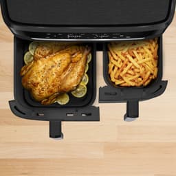 Moulinex Dual Easy Fry XXL EZ9428 - Dubbele Airfryer - 11 L — thumbnail 4