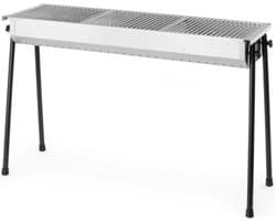 HENDI Houtskoolbarbecue – RVS – Demontabele poten – 3 roosters – 1145x380x770 mm