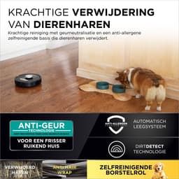 Shark PowerDetect Robotstofzuiger met Leeg/Laadstation - Uitgebreide 360° Laser Navigatie - Met App en Anti-Geurtechnologie - Voor Huisdieren - RV2820VEEU — thumbnail 3