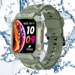 Tijdspeeltgeenrol PG Smartwatch - Groen - Waterdicht IP68, Gezondheidstracker met GPS, Hartslagmeter en Lange Batterijduur — thumbnail 1