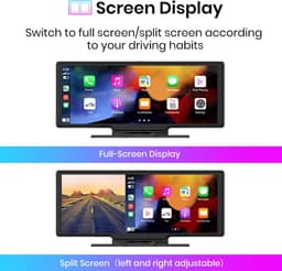 Junsun - CZ12 - Dashcam voor Auto - WiFi - Dashcams - FullHD video - Wifi - Super compact - Parkeermodus - 16:9 - 10.26 inch Scherm - Automatische DVR - Zwart — thumbnail 3