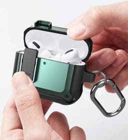 Telestore - Hoesje geschikte voor AirPods 4 - TPU hybride hoesje Beschermhoes - Shockproof AirPods 4 Cover - AirPods 4 Hoesje - Geschikt voor Apple Airpods 4 - goud /geel - hard en TPU cover — thumbnail 2
