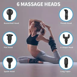 Massage Gun - Massage Apparaat - Massage Gun Professioneel - Diep Weefsel - Spierontspanning - Fitness Tool - Zwart — thumbnail 4
