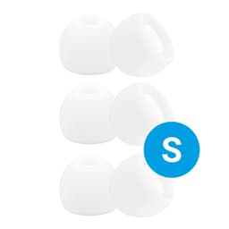 3 Pack Siliconen Small (S) Dopjes Oordopjes Vervanging Tips Flexibele Eartips Oortips Geschikt voor Oordopjes / Headsets Wit — thumbnail 1