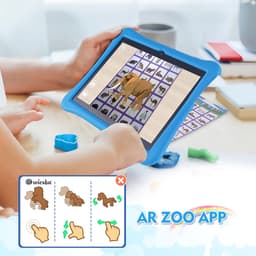 Wiesba Kindertablet – Kindertablet - Tablet voor Kinderen - 100%Kidsproof – Extra Groot – Vanaf 3 Jaar - Ook Voor Volwassen Gebruik - 10 Inch - Ouderlijk Toezicht – Met Beschermhoes – Blauw — thumbnail 4