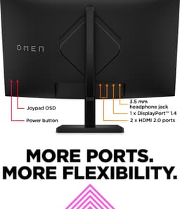 HP OMEN Serie - Gaming Monitor - 165Hz - Quad HD - 31,5 inch — thumbnail 5