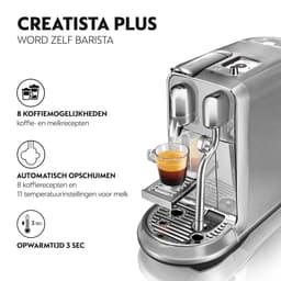 SAGE  Creatista Plus - Capsulemachine - Zilver — thumbnail 5