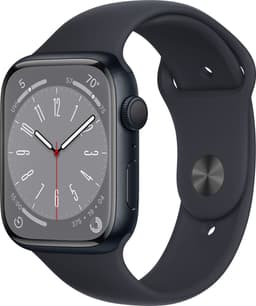 Apple Watch Series 8 - 4G- 45mm - Middernacht Aluminium — thumbnail 2